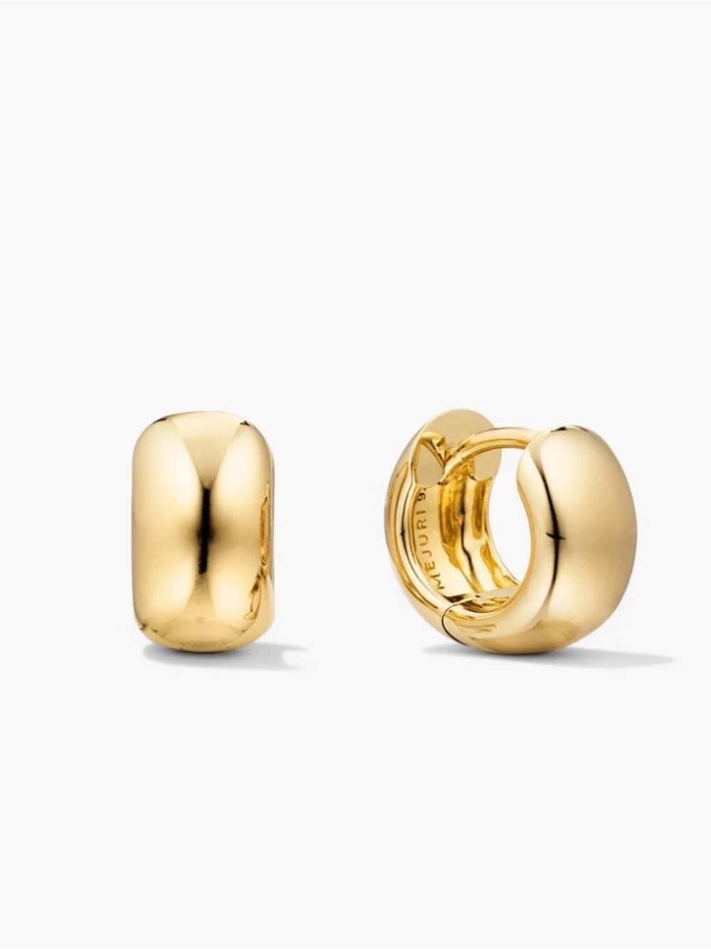 Mejuri Chunky Huggie Hoops